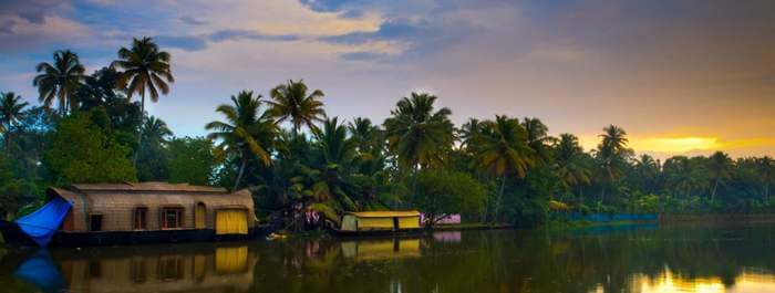 The stunning backwaters of Kumarakom in Kerala