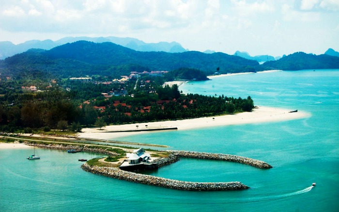Arial view of Langkawi Island, Malaysia