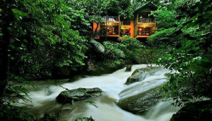 Thegorgeous views of Vythiri Resort in Kerala which features a child friendly treehouse too