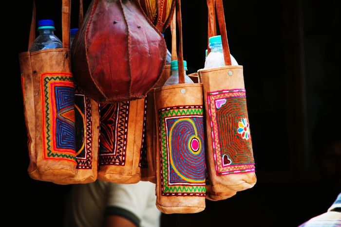 Camel Leather carry bag at Sireh Deori Bazaar
