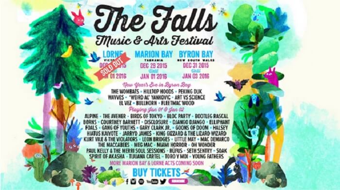 Official Poster Of Falls Festival 2015 2016 Official Poster Of Falls Festival 2015 2016