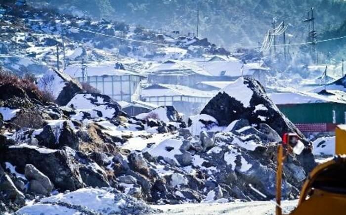 Katao is the best place to see snowfall in Sikkim