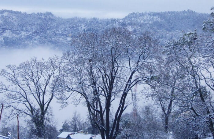 Almora is one of quieter places to experience snowfall in India