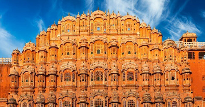 Hawa Mahal historic monument in Jaipur, Rajasthan, India
