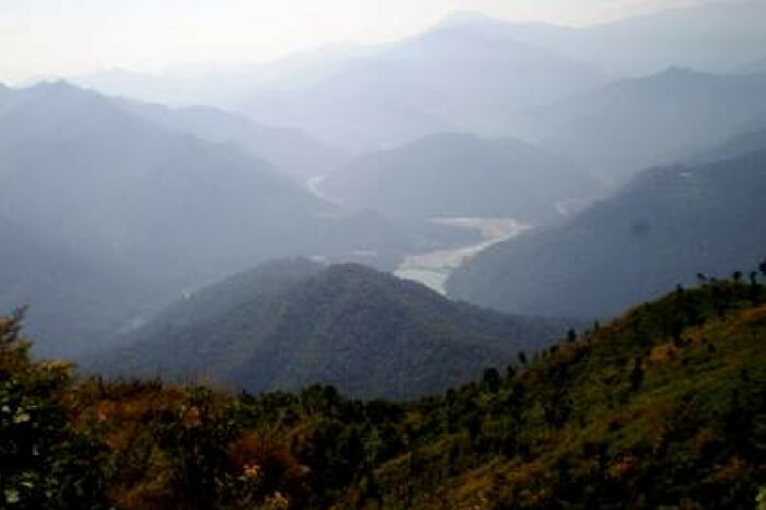 A surreal view from Jelepla Viewpoint