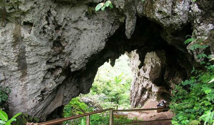 behold the laterite formations of rivona caves