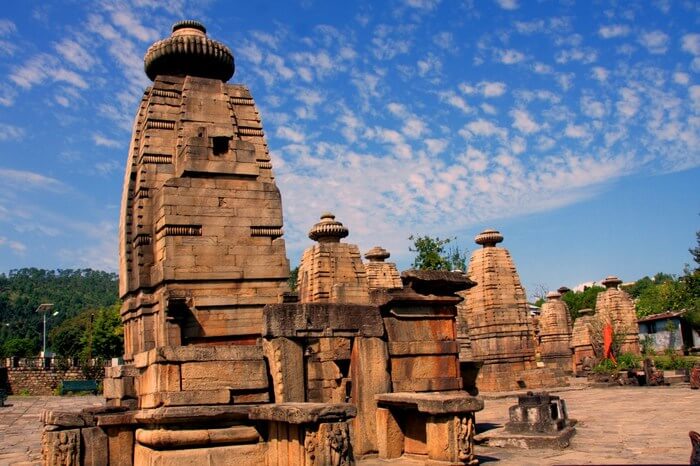 Baijnath temple under the blue sky