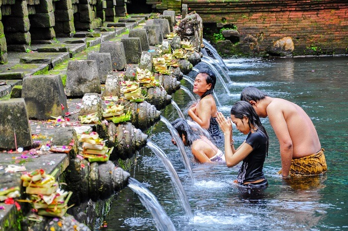 holywater ritual bath in bali temple