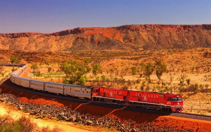 TheGhan in South Australia crossing desert mountains