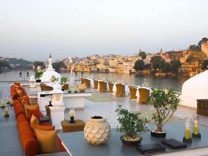Bhairo rooftop restaurant at Taj Palace