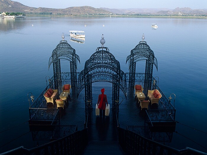 Royal welcome at Taj Lake Palace udaipur
