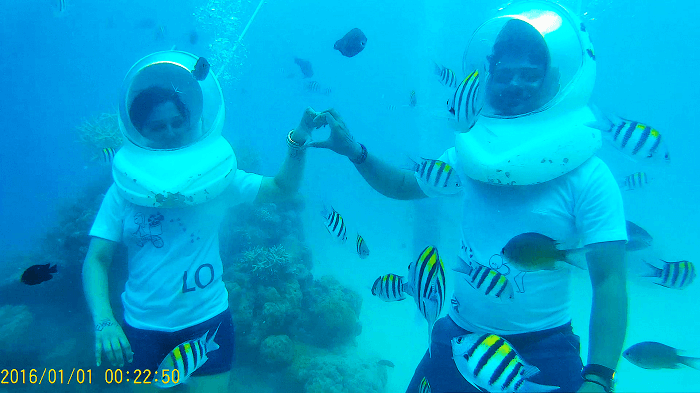 Underwater Sea Walking In Andaman Island