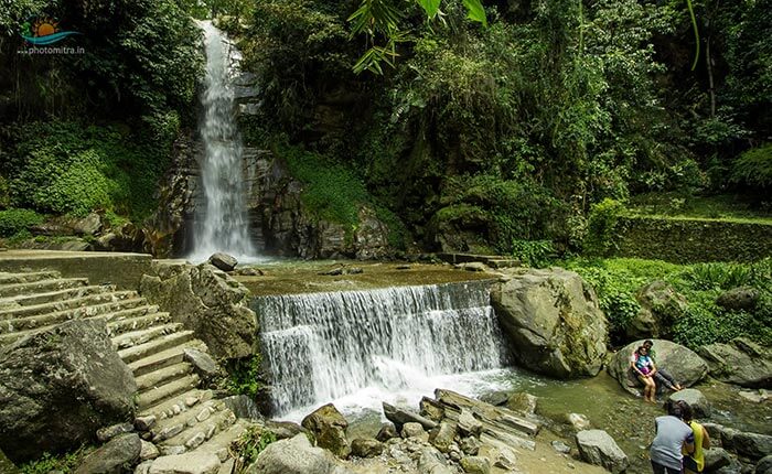 The stunning cascading falls of Banjhakri in Gangtok