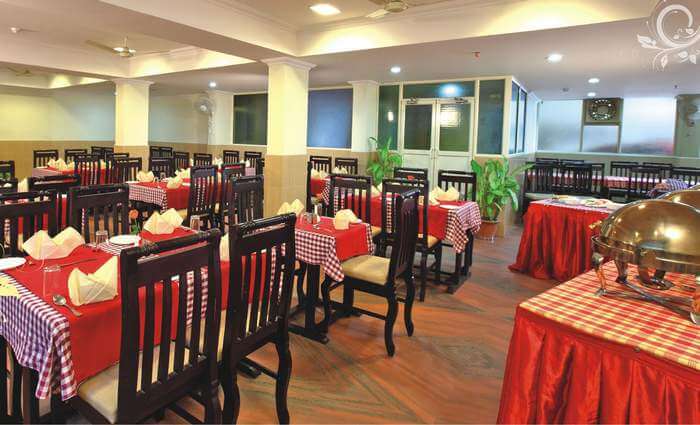 Dining hall of the Bellmount resort