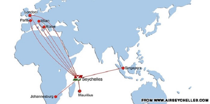 Seychelles is well connected with the world