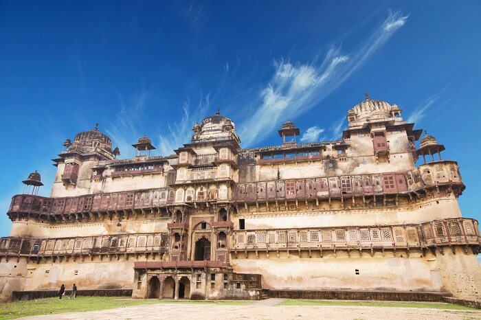 The popular Jehangir Mahal in Orchha