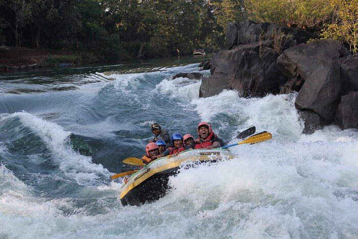 Rafting is a popular watersport at Kolad