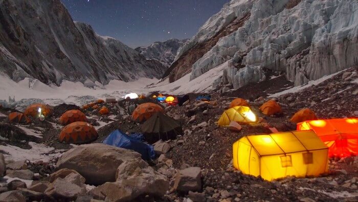 Glamping with modern amenities in the snow desert of Ladakh