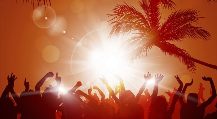 The NYE party at Palolem Beach runs till morning