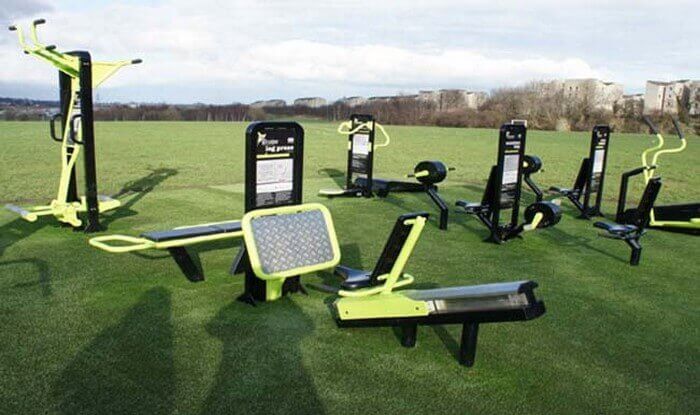 The open air gyms at the Delhi Parks are quite popular