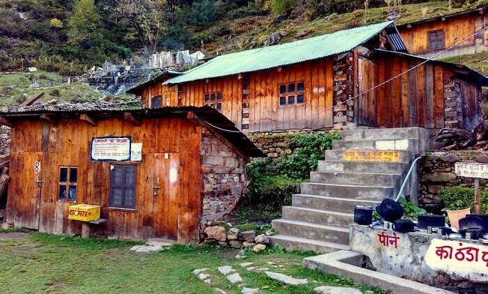 The dharamshala rooms at Kheer Ganga