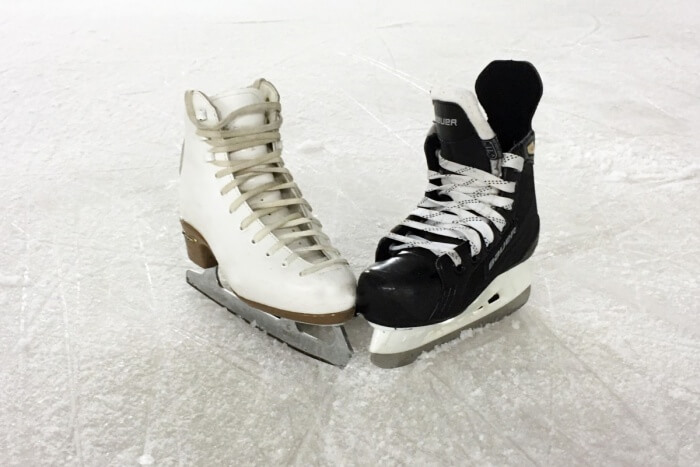 Sledding and Ice skating