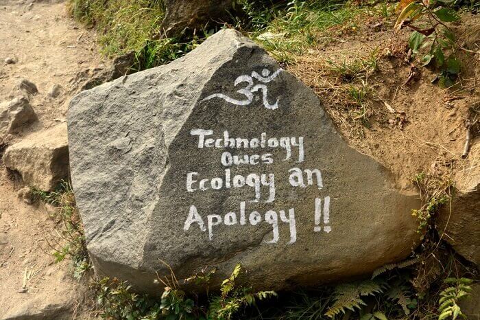 Inscription at Kheerganga