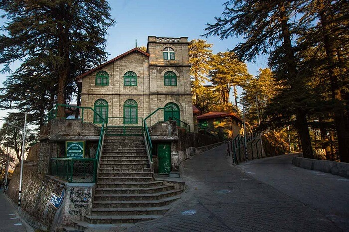 The front view of the Kellogg Church in Landour