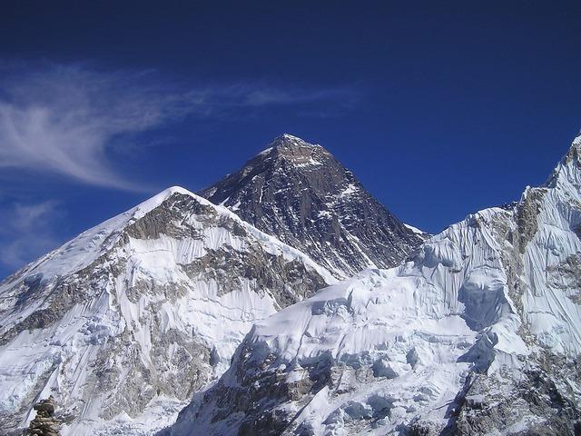 Mount Everest, World's highest Mountain in the Himalayan range