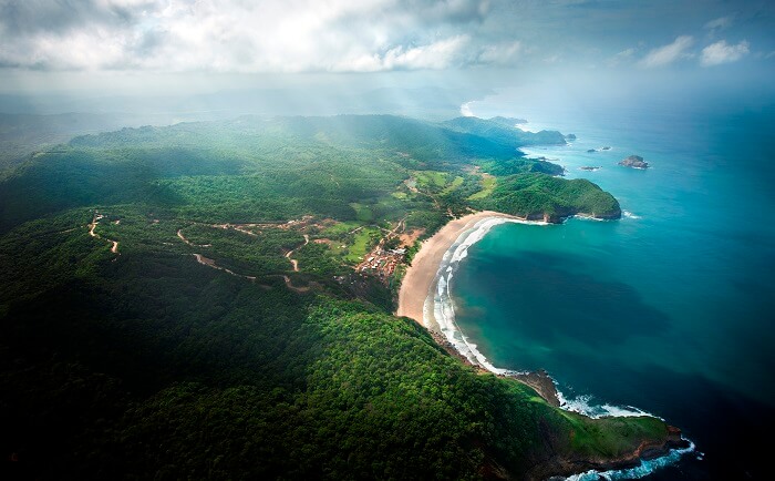 Breath-taking view of Nicaragua from air