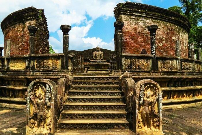The ancient city of Polonnaruwa in Sri Lanka