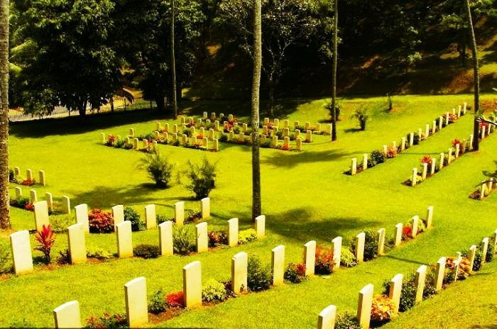The Commonwealth War Cemetery in Sri Lanka