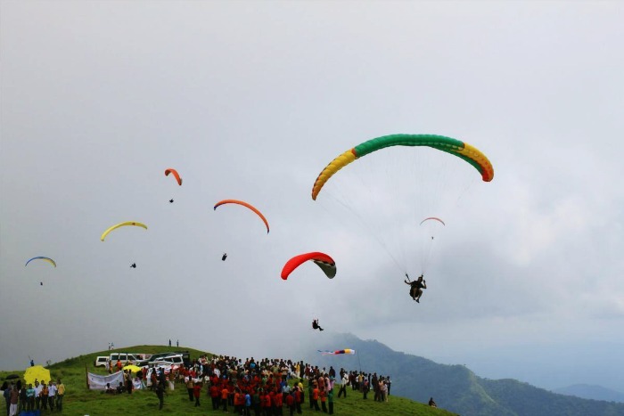 Meadows, forests and hills at Vagamon paradisiacal hill station