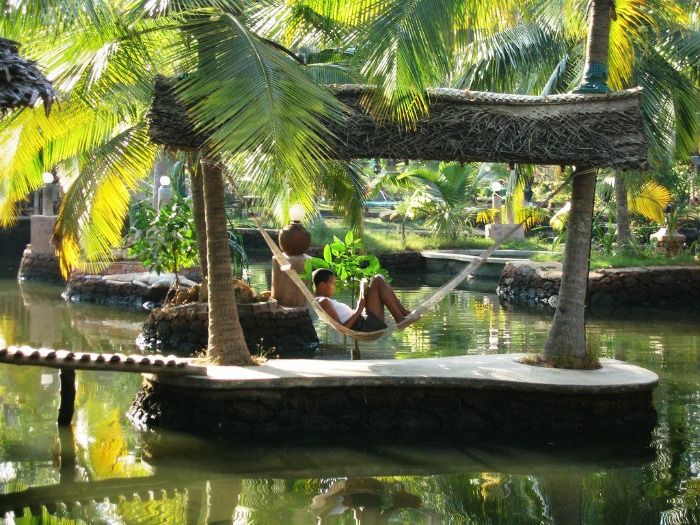 A charming hammock at Cherai Beach Resorts, Cochin, Kerala
