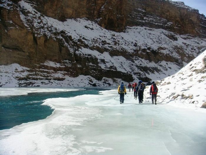 Try the unusual expedition of walking on a Frozen Zanskar River