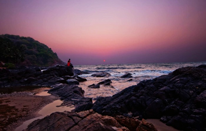 Kudle Beach in Gokarna long weekend getaway from Bangalore