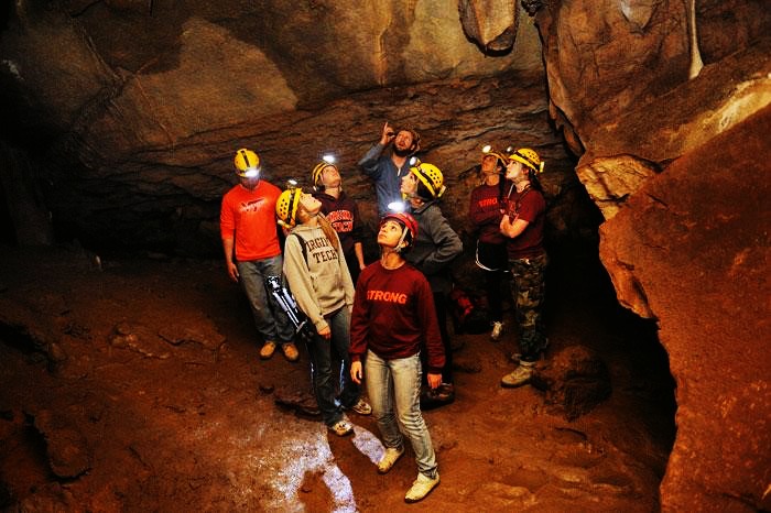 Caving with friends in Meghalaya