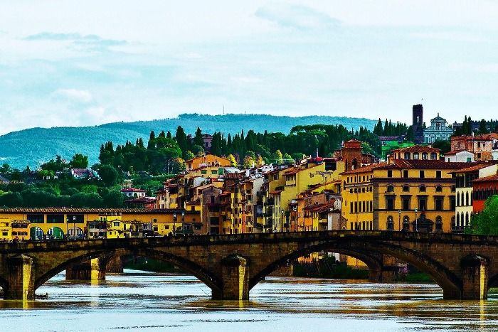 The surreal view of Florence in Italy