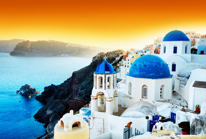 beautiful view of Greece