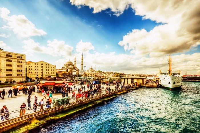 the enchanting view of Turkey port