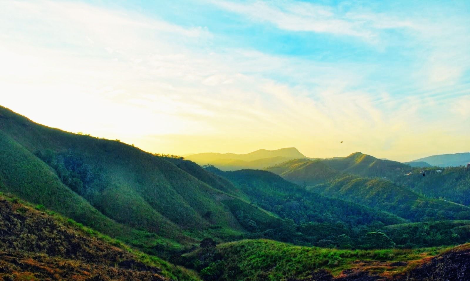 A beautiful sunrise in Vagamon