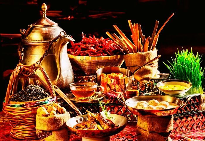 Wazwan meal served in Kashmir