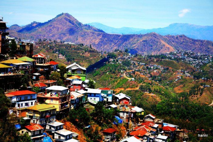 Aizawl landscape in Mizoram