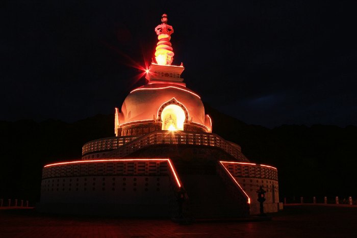 Shanti Stupa in Ladakh