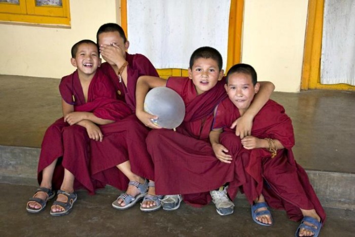monks at mcleod ganj