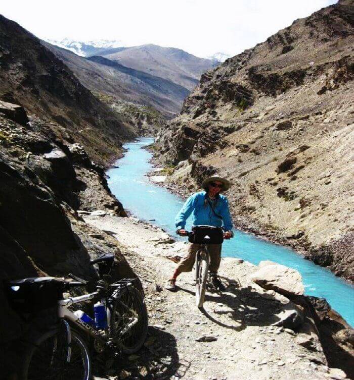 Cycling on the Zanskar trail