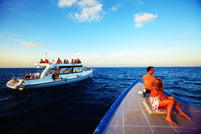 Safari boats in Maldives