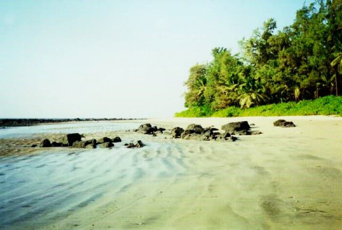 Kihim Beach in Alibaug during monsoons