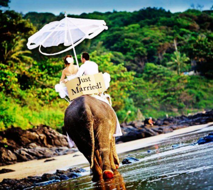 Honeymoon around the world-newly wed couples photoshoot