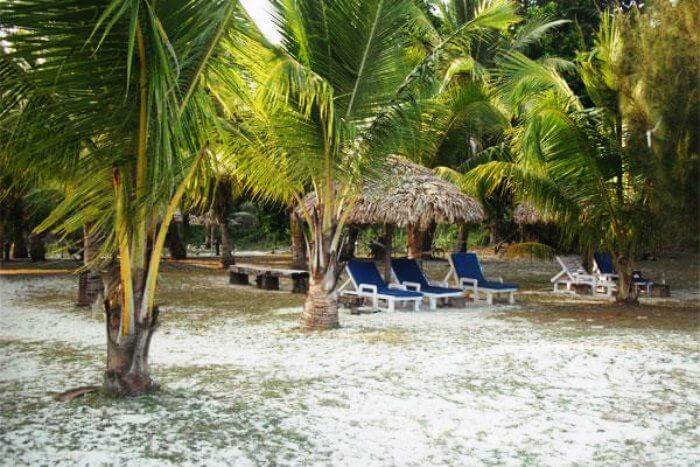 The private beach of Silver Sand Havelock